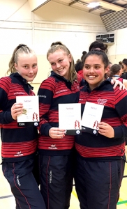 College Netball Mia Pearson Samantha Holden Hayley Tallentire web