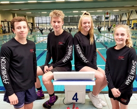Swimmers Mitchell Veix Blake Farr Bree Middleton Hannah King web